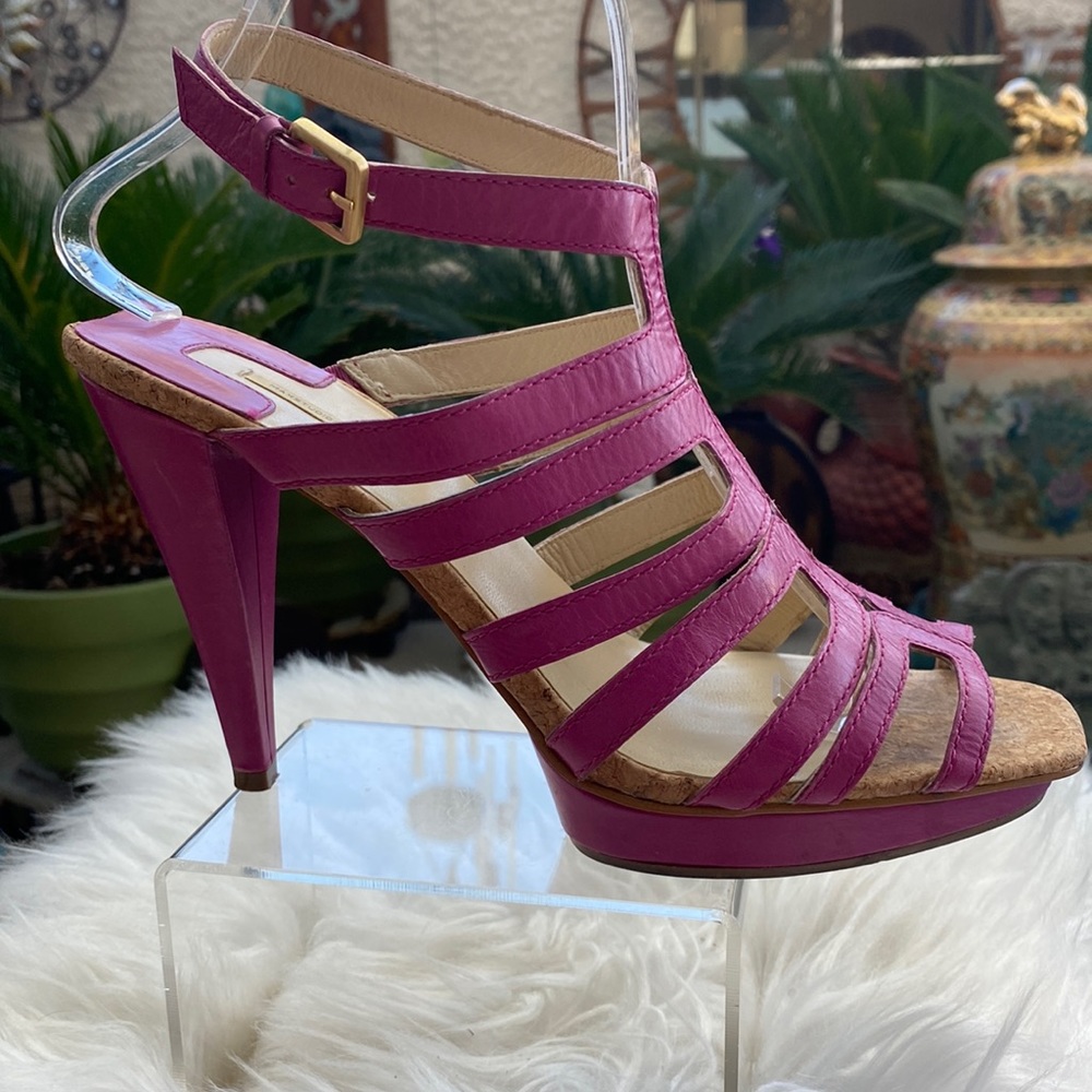 🌸MAX STUDIO OPEN TOE PINK HEELS🌸